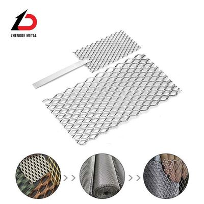 Good Quality Materials for Daily Use 12mm 14mm 16mm Cold-Galvanizing Metal Stretched Mesh for Fences Grates Walkways Ramps Stairs
