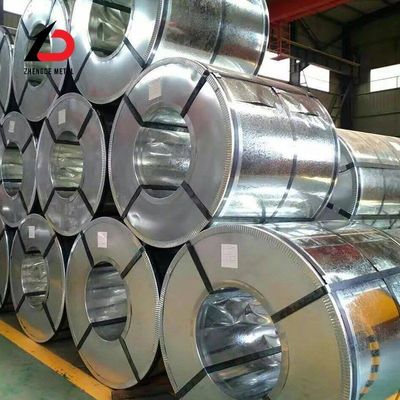 الملفوفات الفولاذية المغلفة ASTM A653/JIS G3302/Dx 51 D المعايير الطول حسب متطلبات المشتري طلاء الزنك 60 GSM إلى 350 GSM