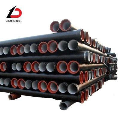 مجموعة كاملة من الأنواع ISO2531 En598 De 98-1668 DN80-DN2600 أنابيب الحديد المرنة المستخدمة في الأنابيب الهيدروليكية / السيارات ، حفر النفط / الغاز