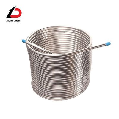 أنبوب مبادل الحرارة بكمية عالية من الفولاذ المقاوم للصدأ المياه المقطرة أنبوب التدفئة أنبوب مبادل الحرارة من الفولاذ المقاوم للصدأ لفائف الأنابيب لتحديد المخصصات